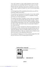 SIEMENS HS 33024 Instruction Manual