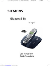 Gigaset S 88 User Manual And Safety Precautions