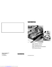 Siemens Hob Operating Instructions Manual