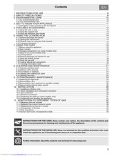 SMEG SSA60GGX9 Instructions For Use Manual