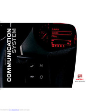 SEAT COMMUNICATION SYSTEM Owner's Manual