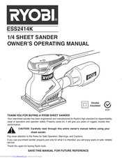 RYOBI ESS2414K Owner's Operating Manual
