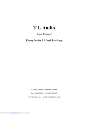 TL AUDIO Ebony A1 User Manual