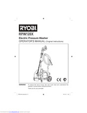 RYOBI RPW120X Operator's Manual