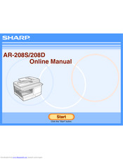 SHARP AR-208D Online Manual
