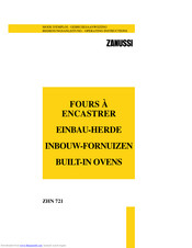 Zanussi ZHN 721 Operating Instructions Manual