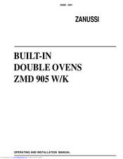 Zanussi ZMD 905 W/K Operating And Installation Manual