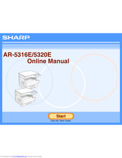 Sharp AR-5316E Online Manual