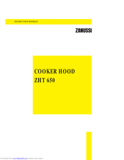 Zanussi ZHT 650 Instruction Booklet