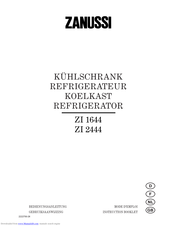 Zanussi ZI 1643 Instruction Booklet