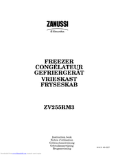 Zanussi Electrolux ZV255RM3 Instruction Book