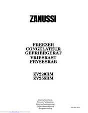 Zanussi ZV255RM Instruction Book