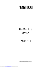 Zanussi ZOB 331 Instruction Booklet