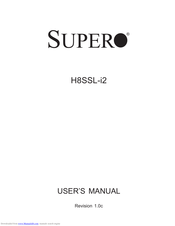 Supero H8SSL-i2 User Manual