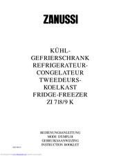 Zanussi ZI 719 K Instruction Booklet