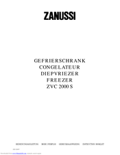 Zanussi ZVC 2000 S Instruction Booklet