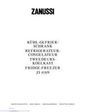 Zanussi ZI 419 Instruction Booklet