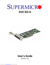 Supermicro AOC-SG-i4 User Manual