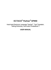 Ectaco Partner EP850 User Manual