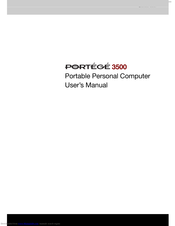 TOSHIBA Portege 3500 User Manual