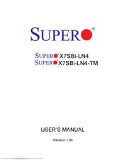 Supero SUPERO X7SBi-LN4-TM User Manual