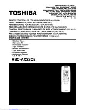 TOSHIBA RBC-AX22CE Owner's Manual
