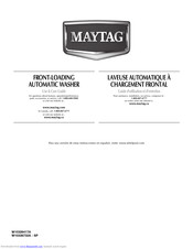 Maytag Front-loading automatic washer Use & Care Manual