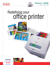 Xerox 8200DP - Phaser Color Solid Ink Printer Specifications