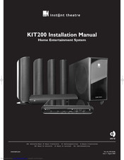 KEF instant dvd theatre KIT200 Installation Manual