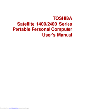 TOSHIBA Satellite 1400 User Manual