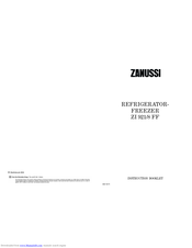 Zanussi ZI 928 FFA Instruction Booklet