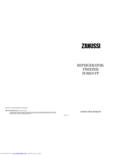 Zanussi ZI 920/8 FF Instruction Booklet