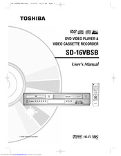 TOSHIBA SD-16VBSB User Manual