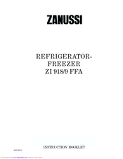 Zanussi ZI 912 KA Instruction Booklet