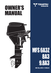 TOHATSU MFS 8A3 MF Owner's Manual