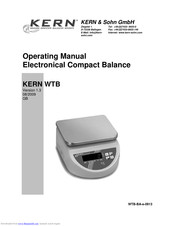KERN WTB 6K2IP Operating Manual