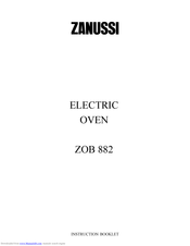 Zanussi ZOB 882 Instruction Booklet