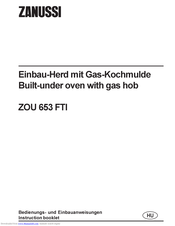 Zanussi ZOU 653 FTI Instruction Booklet
