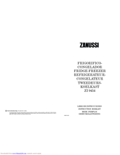 Zanussi ZI 9454 X Instruction Booklet