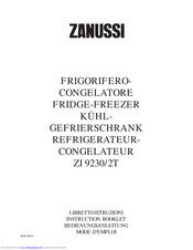 Zanussi ZI 9232T Instruction Booklet