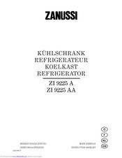 Zanussi ZI 9225 AA Instruction Booklet