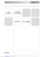 Zanussi ZOU 361 User Information