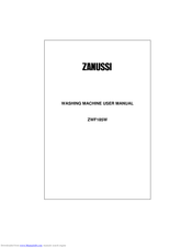 Zanussi ZWF185W User Manual