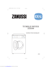 Zanussi ZID100 Instruction Booklet