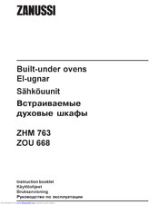 Zanussi ZHM 763 Instruction Booklet