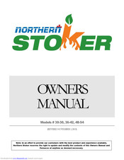 Northern Stoker 30-30 Owner's Manual