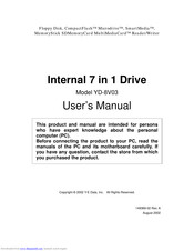 Y-E Data YD-8V03 User Manual