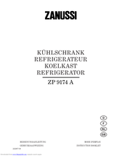 Zanussi ZP 9174 A Instruction Booklet