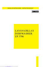 Zanussi ZP 3796 Instruction Booklet
