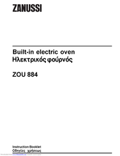 Zanussi ZOU 884 Instruction Booklet